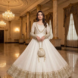 Elegance Heavy Embroidered Gown