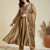 Exclusive Rangoli Crush Flared Suit