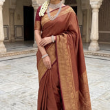 Maroon Velly Art Silk Saree