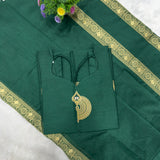 Festive Cotton Straight Suit