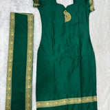 Festive Cotton Straight Suit