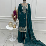 Fresh Look Crunchy Silk Straight Suit