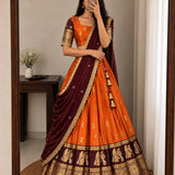 Exclusive Kanjivaram Silk Lehenga Choli