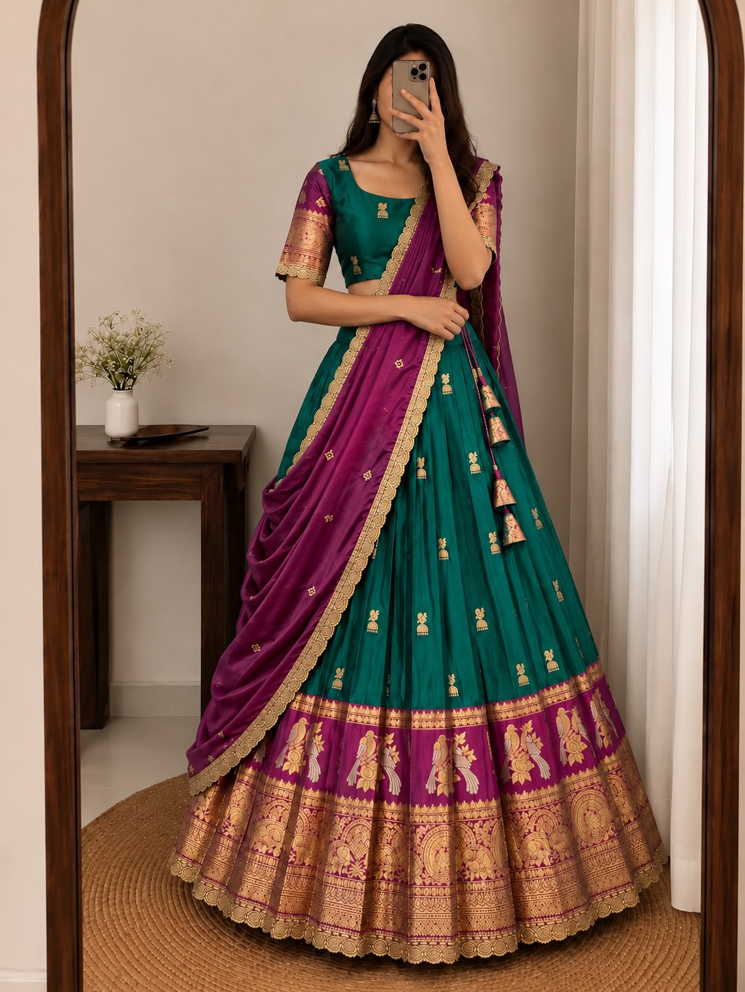 Exclusive Kanjivaram Silk Lehenga Choli