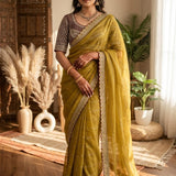 Occasionally Premium Moss Silk Saree