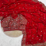 Shiny Royal Space Silk Saree