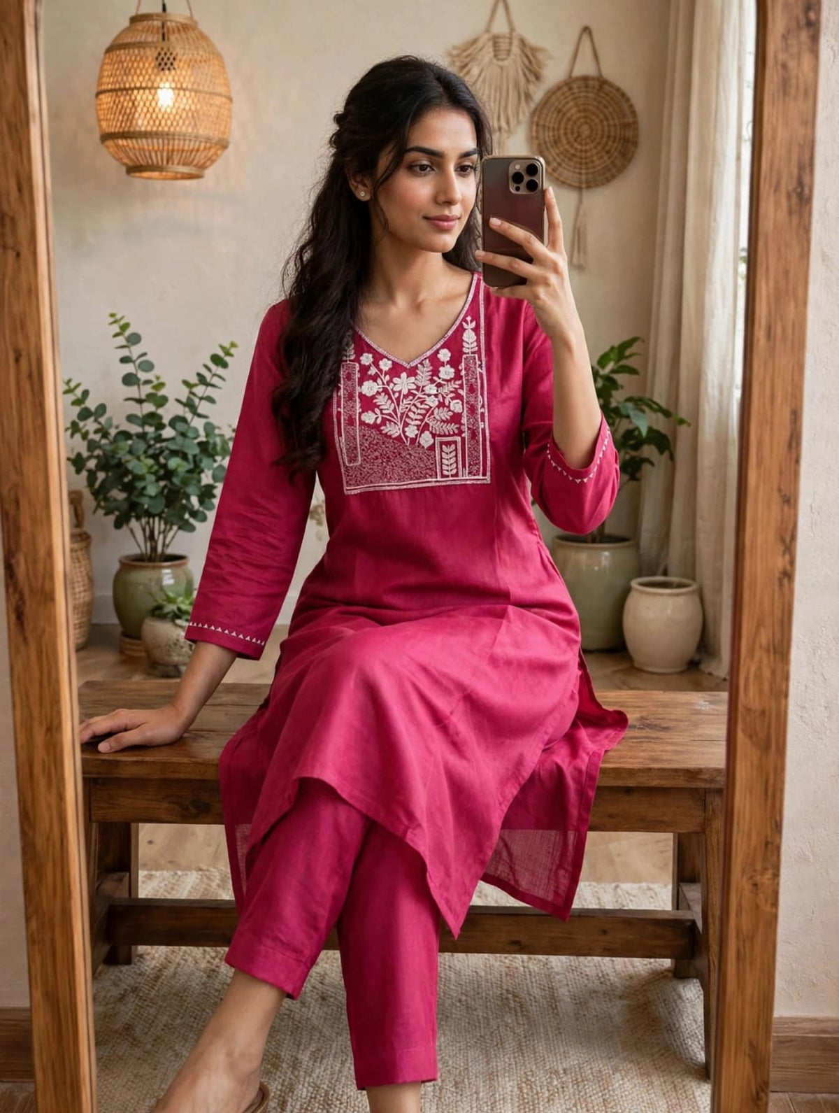 Daily wear Rayon Straight Kurti