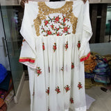 Avon 101 white anarkali suit