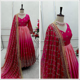 Royal Two Tone Anarkali Gown