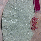 Glamorous Georgette Sequenced Work Lehenga