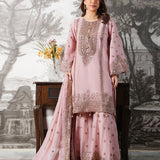 Grand Embroidered Silk Top Sharara