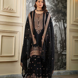 Grand Embroidered Silk Top Sharara