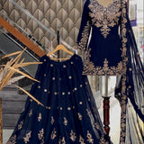 Trending Pakistani Embroidered Top Sharara