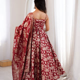 Alluring Banarasi Jacquard silk Gown