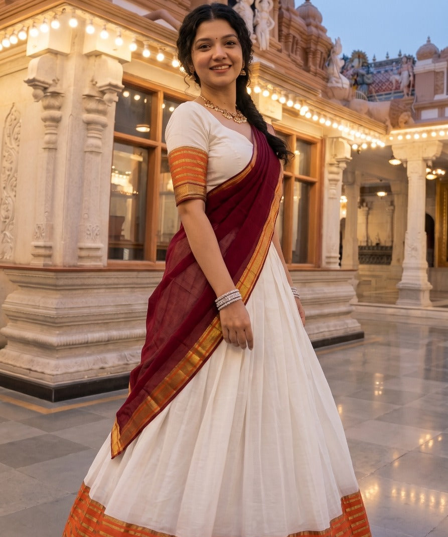 Traditional Mul Cotton Lehenga Choli