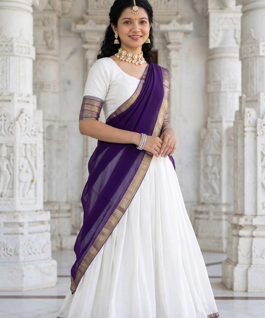 Traditional Mul Cotton Lehenga Choli