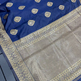 Dark Bluish Art Silk Saree