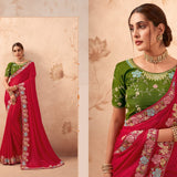 Fancy Embroidery Work Saree Collection