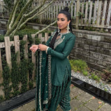 Bottle Green Designer Patiyala Suit