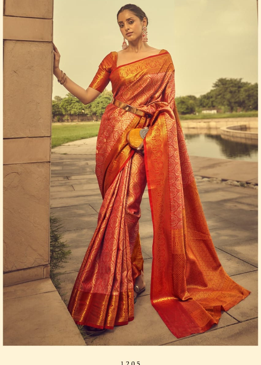 Premium Zari Border Silk Saree