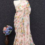 Digital Flower Printed Saree Collection