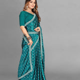 Women Bandhani Satin Saree