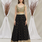 Black Georgette Lehenga Choli