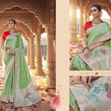 New arrival platinum silk saree