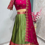 Exclusive Designer Kanjivaram Silk Lehenga