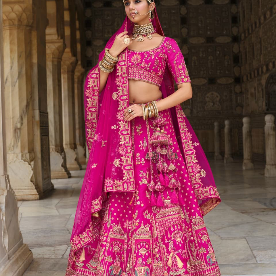 Premium Wedding Velvet Lehenga Choli
