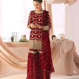Maroon Royal Embroidered Suit