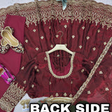 Maroon Classic Shiny Anarkali Gown