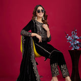 Designer Party Wear Look Top-Dupatta