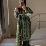 Beautifull Green Party Look Suit