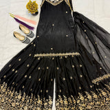 Fancy Black Fendy Silk Suit