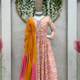 Presenting faux Georgette anarkali dress