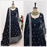 Designer Black Anarkali Gown