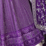 Fantastic Purple Bride Lehenga Choli