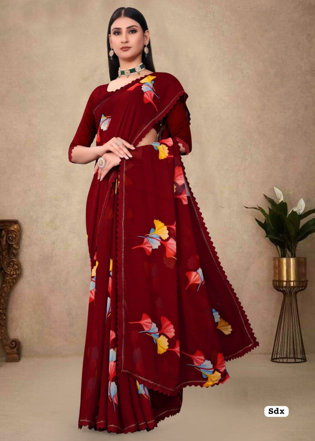 New Launching Floral Print Saree