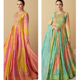 Beauty Colorefull Printed Anarkali Gown