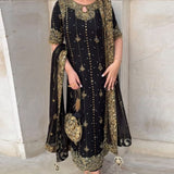 Black Exclusive Embroidered Suit