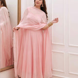 Fancy Peach Anrakli Gown