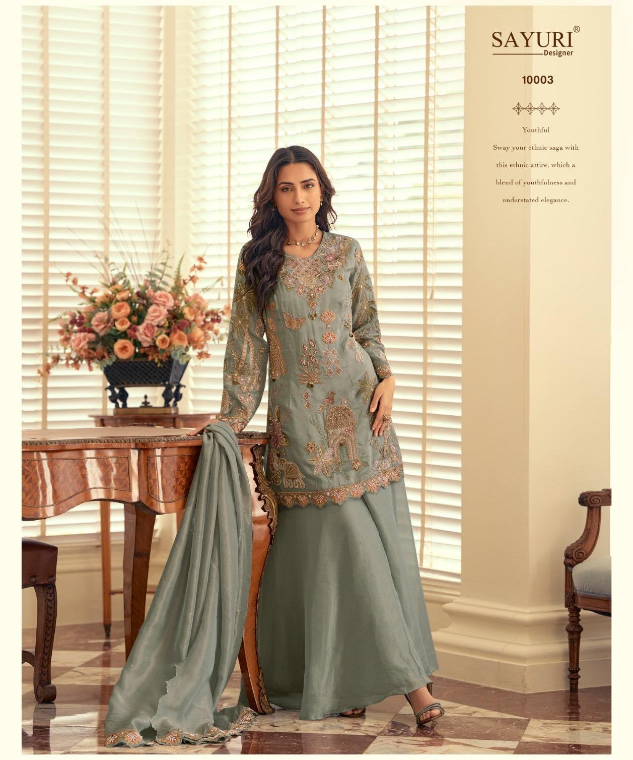 Royal Ketki Embroidered Silk Suit