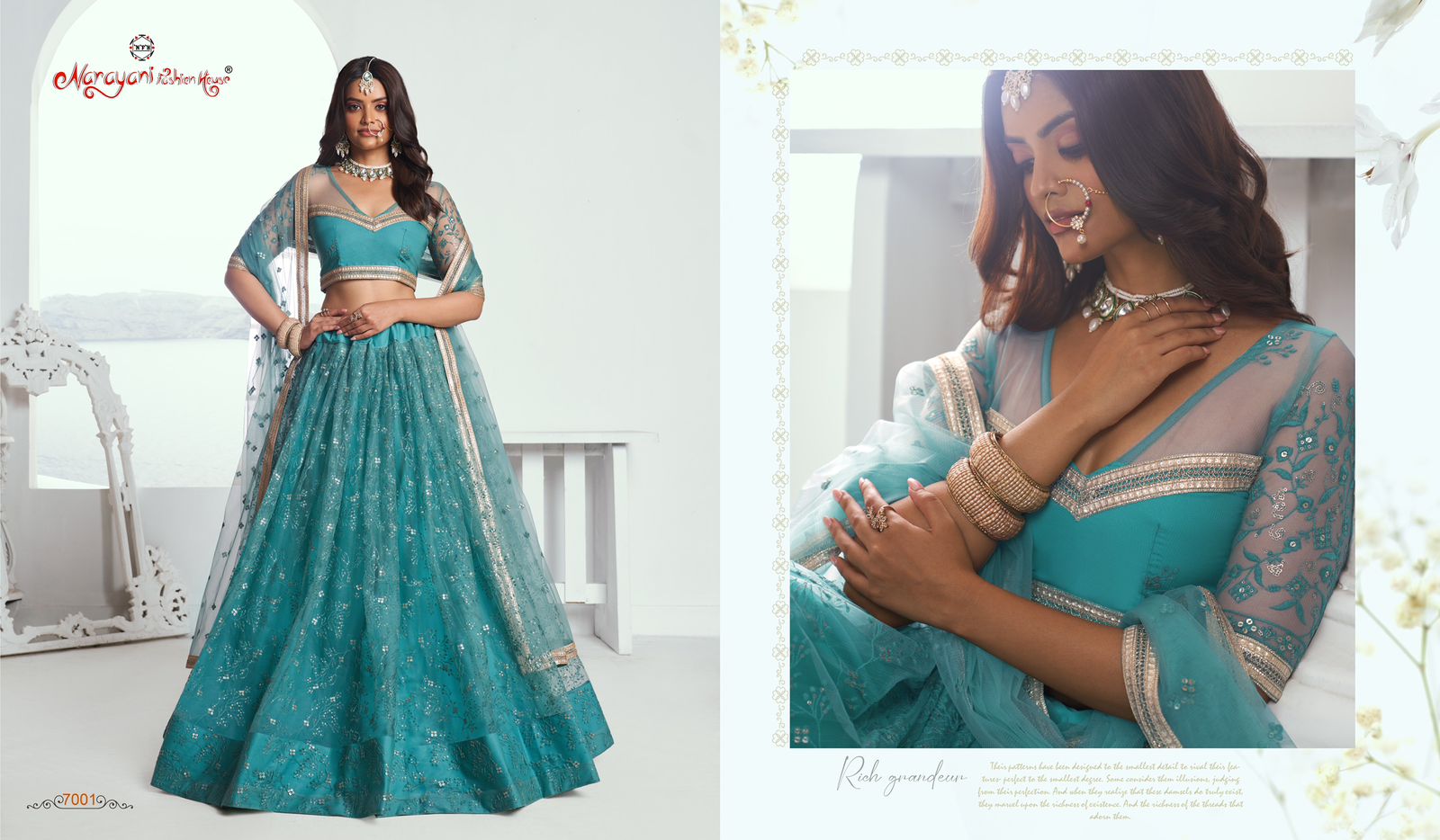 Premium Bridal Colored Lehenga Choli