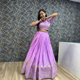 Festival Purple  Lehenga Choli