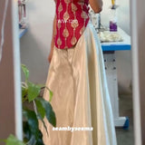 Festive Stylish Silk Top Plazzo