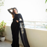 Presenting  New Foux Gorgette  Saree