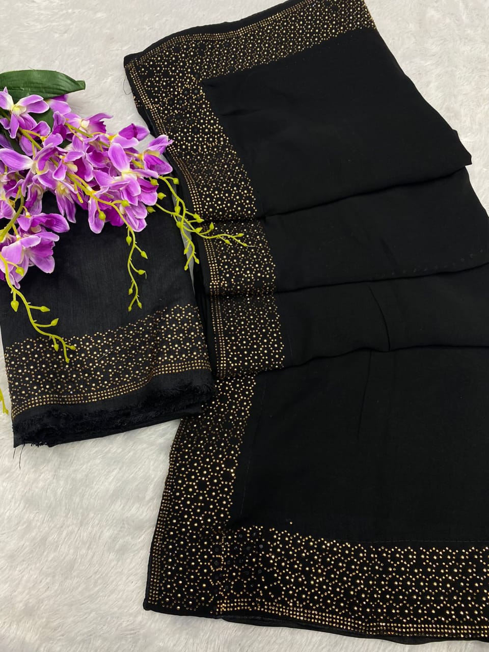 Bollywood Designer Swaroski Work Saree