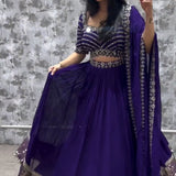 Royal Blue Festive Lehenga Choli