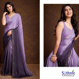 Trendy Swarovski Partywear Saree Collection